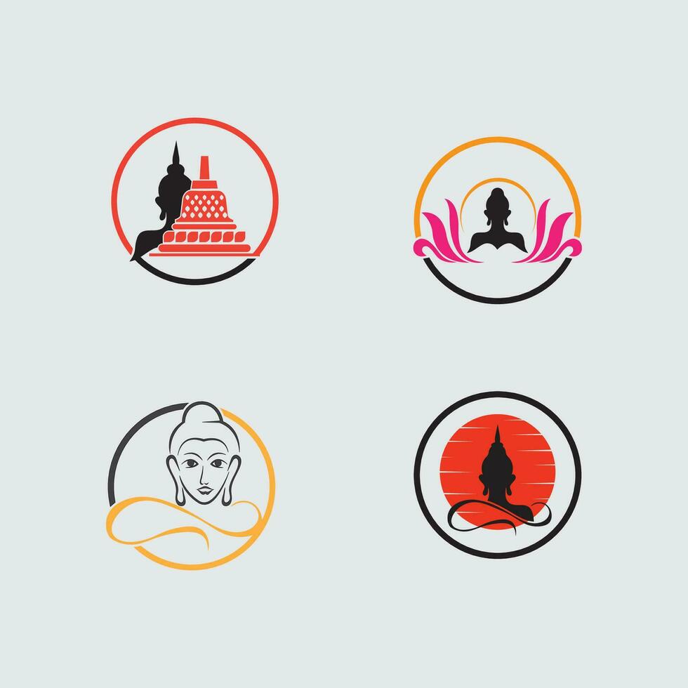 Budha purnima logo vector