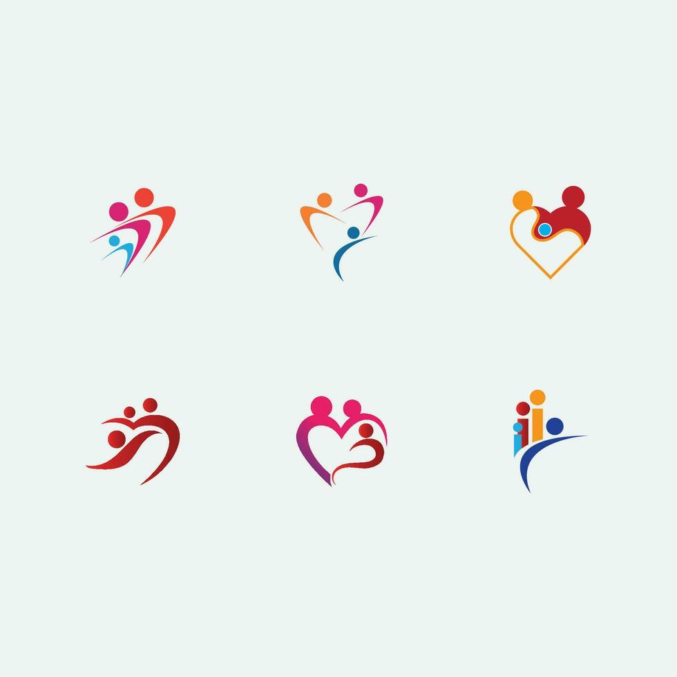 family logo and symbol vector