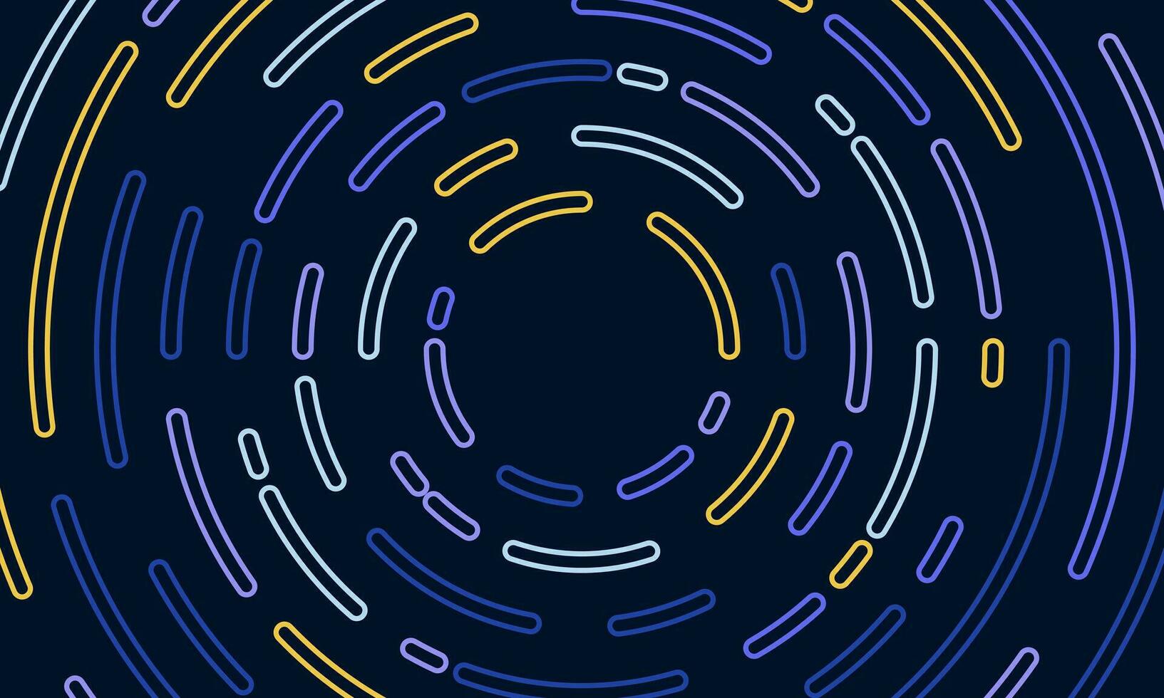 dark background with colorful circular stripes vector