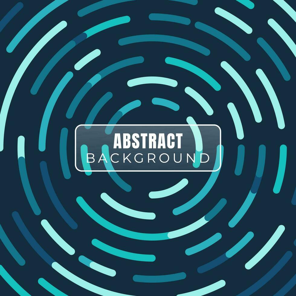 cute circular blue radial stripes background. Modern digital technology style design vector