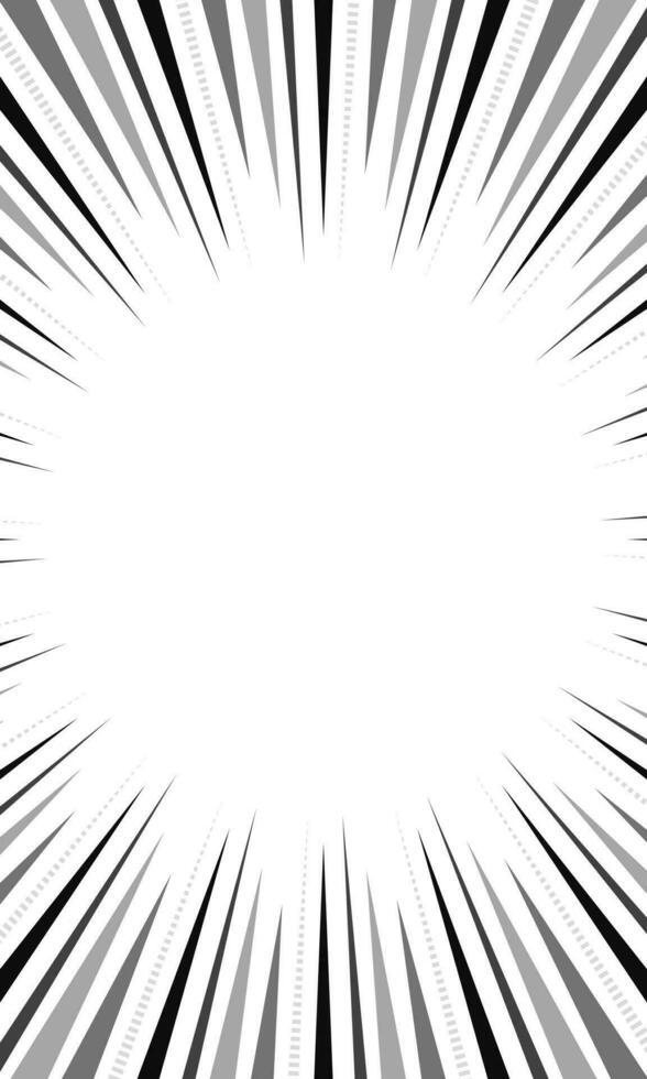 comic-style radial velocity stripes background vector