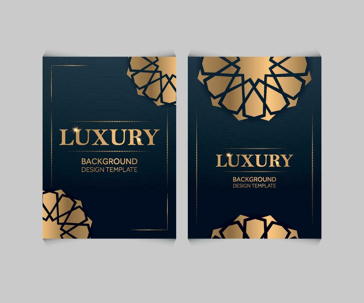 Luxury Golden Decorative Background, WEDDING INVITATION CARD, DESIGN TEMPLATE vector