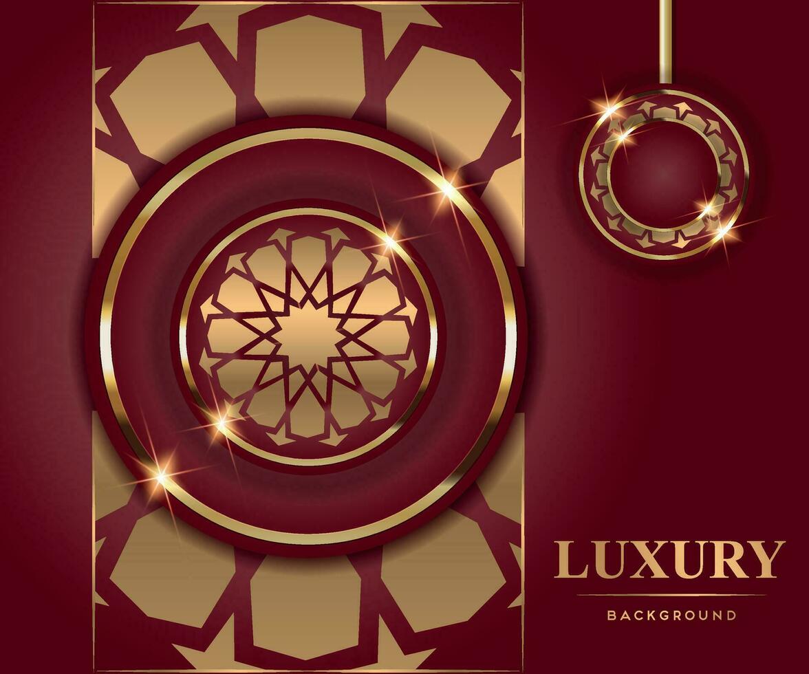 Luxury Golden Decorative Background, WEDDING INVITATION CARD, DESIGN TEMPLATE vector