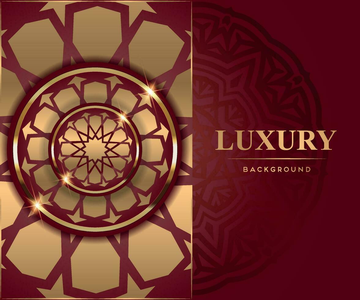 Luxury Golden Decorative Background, WEDDING INVITATION CARD, DESIGN TEMPLATE vector