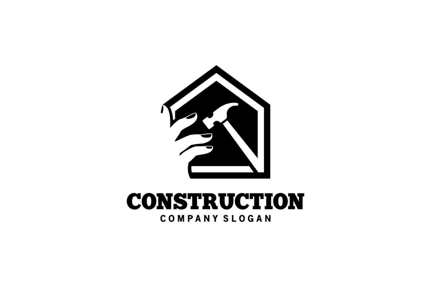 hogar edificio construcción cuidado logo diseño, hogar renovación servicios vector