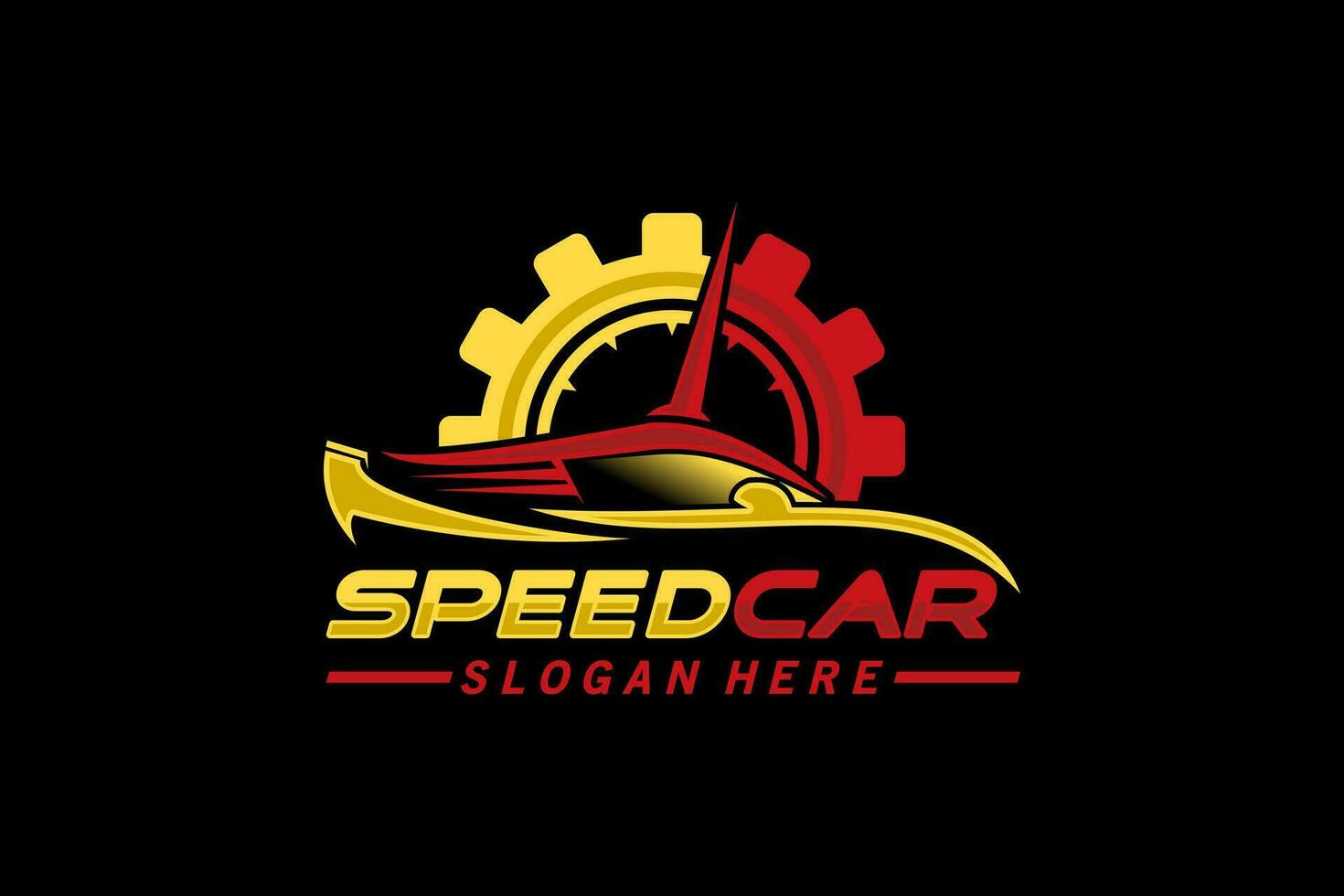 Deportes coche velocidad logo diseño para moderno coche automotor logo diseño vector