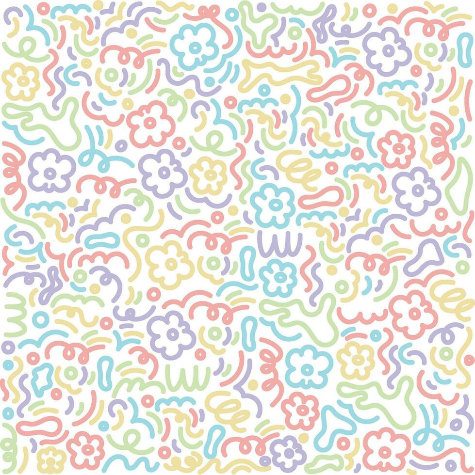 flat design vector line pattern element design
