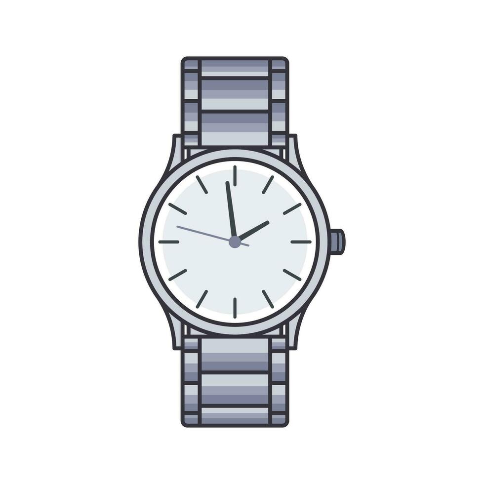 Vector illustration of analog watch