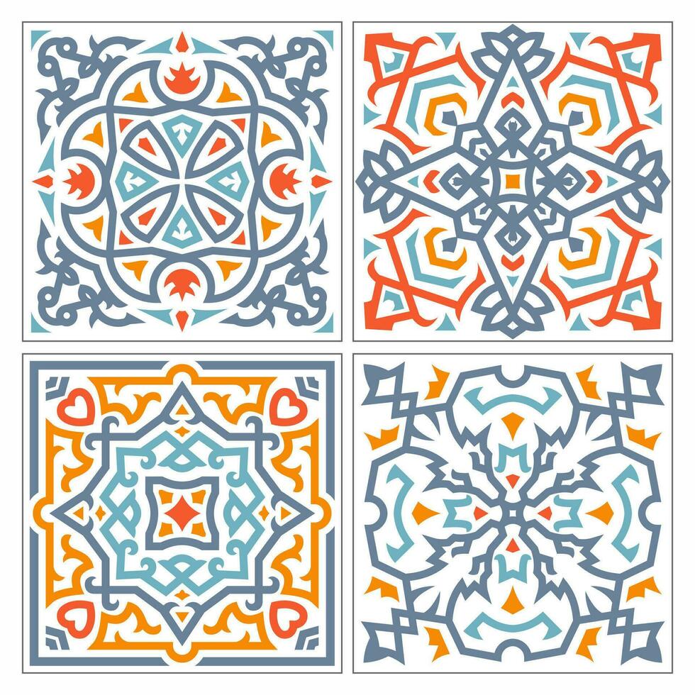 Vector ceramic tile pattern design