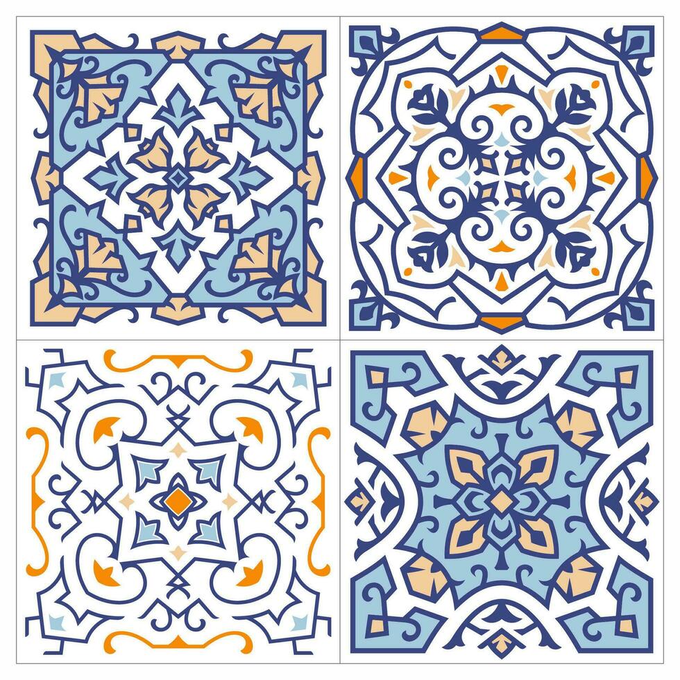 Vector ceramic tile pattern design