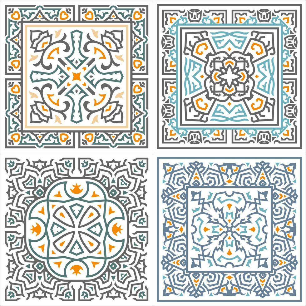 Vector ceramic tile pattern design