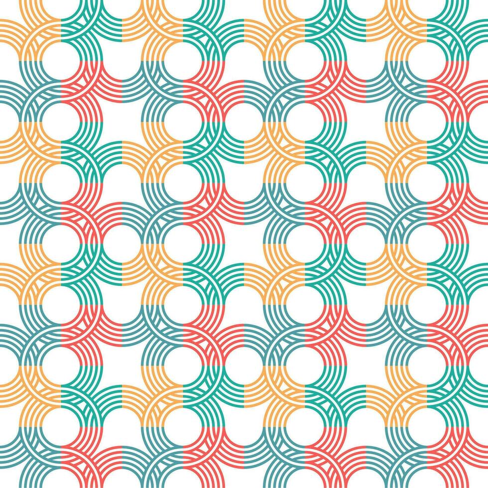 Vector seamless geometric circle background