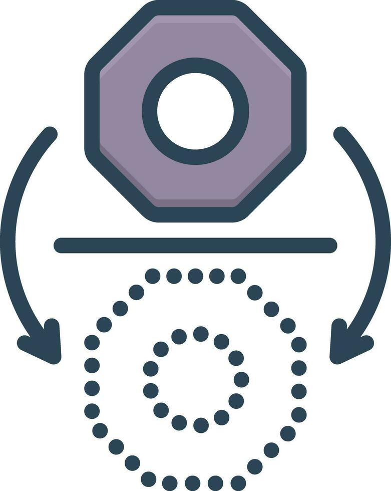 color icon for reflect vector