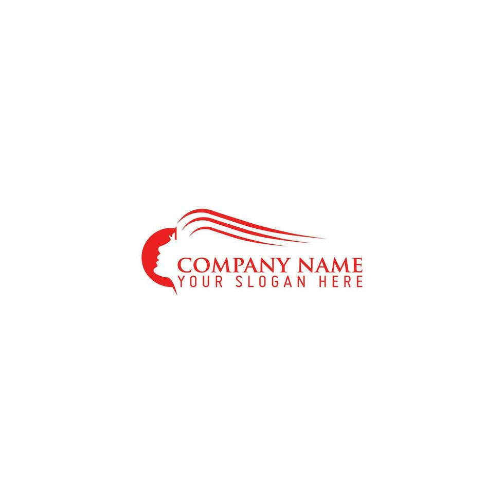 Woman logo with creative unique concept for company, business, beauty, spa Premium Vector