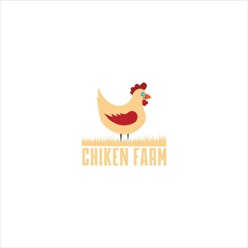 pollo logo, asado chi conocido logo vector ilustración.