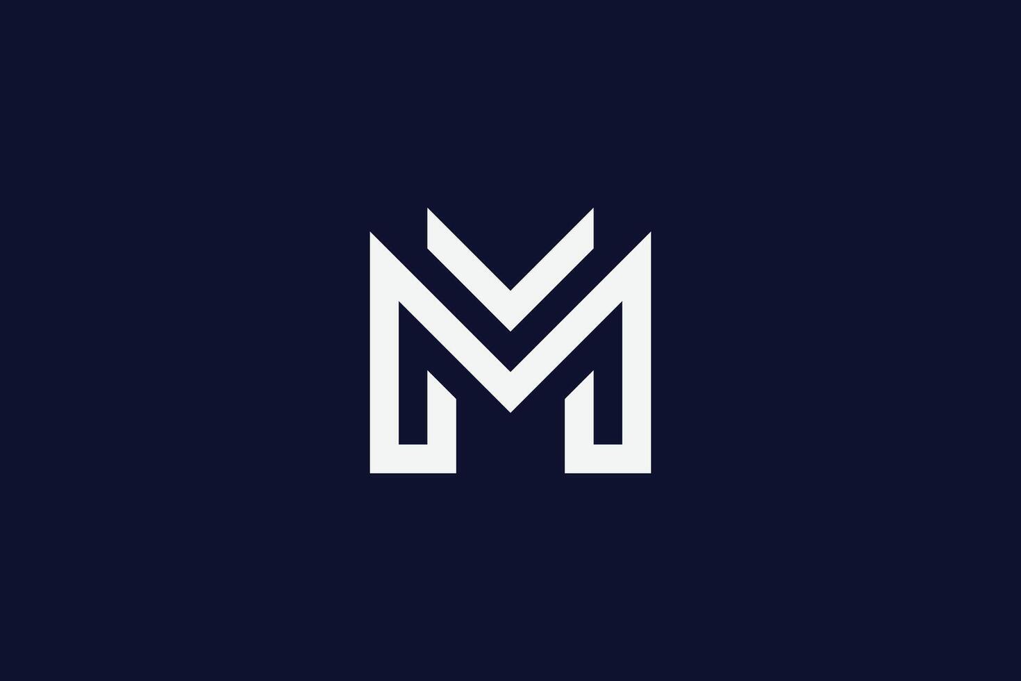 M, V Latter logo and icon vector