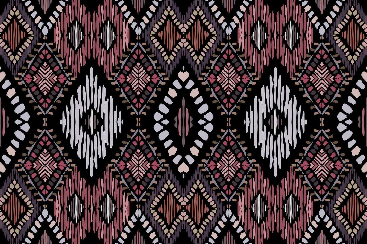Ethnic Seamless pattern Ikat geometric Indian style.Tribal ethnic vector texture. seamless striped pattern in Aztec style.Indian,Gypsy,African rug. Bohemian.