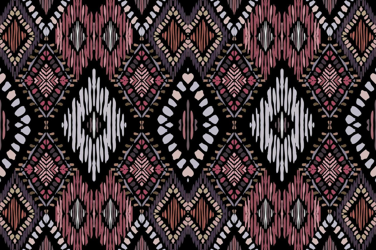 Ethnic Seamless pattern Ikat geometric Indian style.Tribal ethnic vector texture. seamless striped pattern in Aztec style.Indian,Gypsy,African rug. Bohemian.