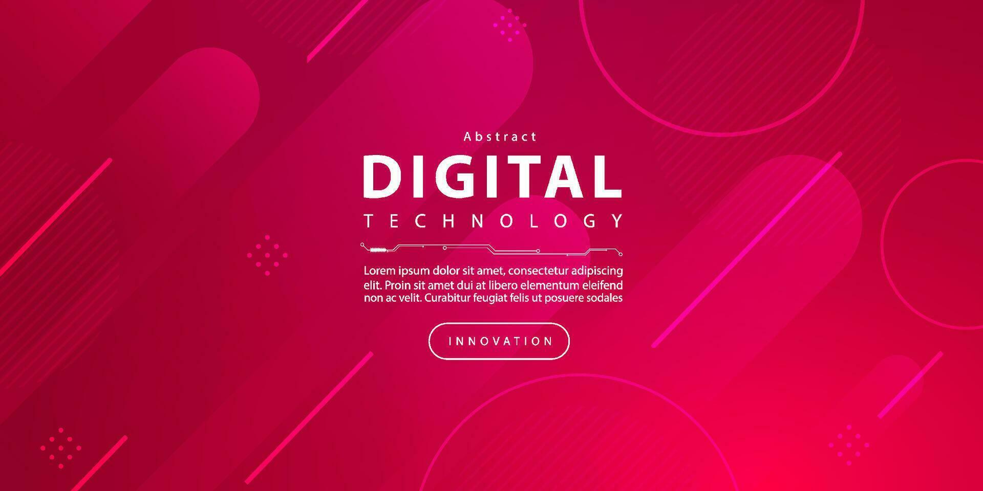 Abstract digital technology futuristic red background, Cyber information data science tech, Innovation communication future, Ai big data, internet network connection, Cloud hi-tech illustration vector