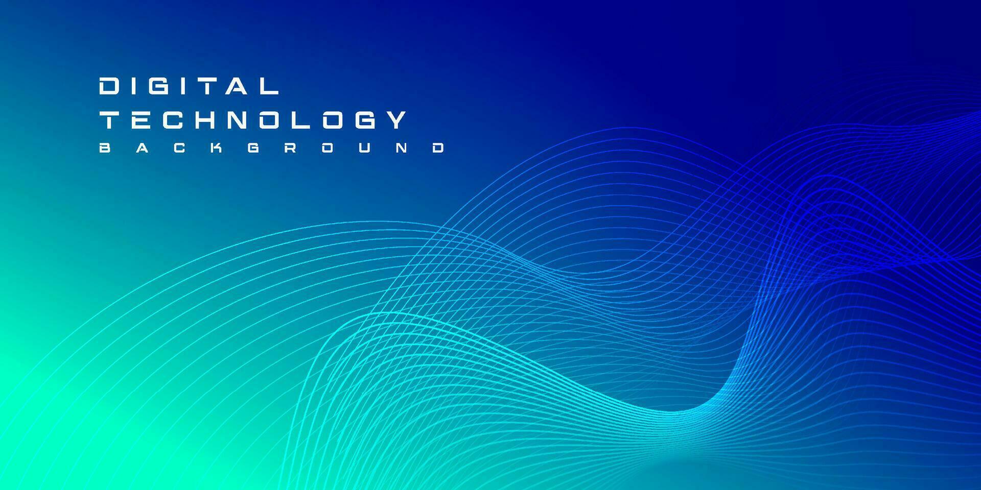 Digital technology speed connect blue green background, cyber nano information, abstract communication, innovation future tech data, internet network connection, Ai big data, line dot illustration vector