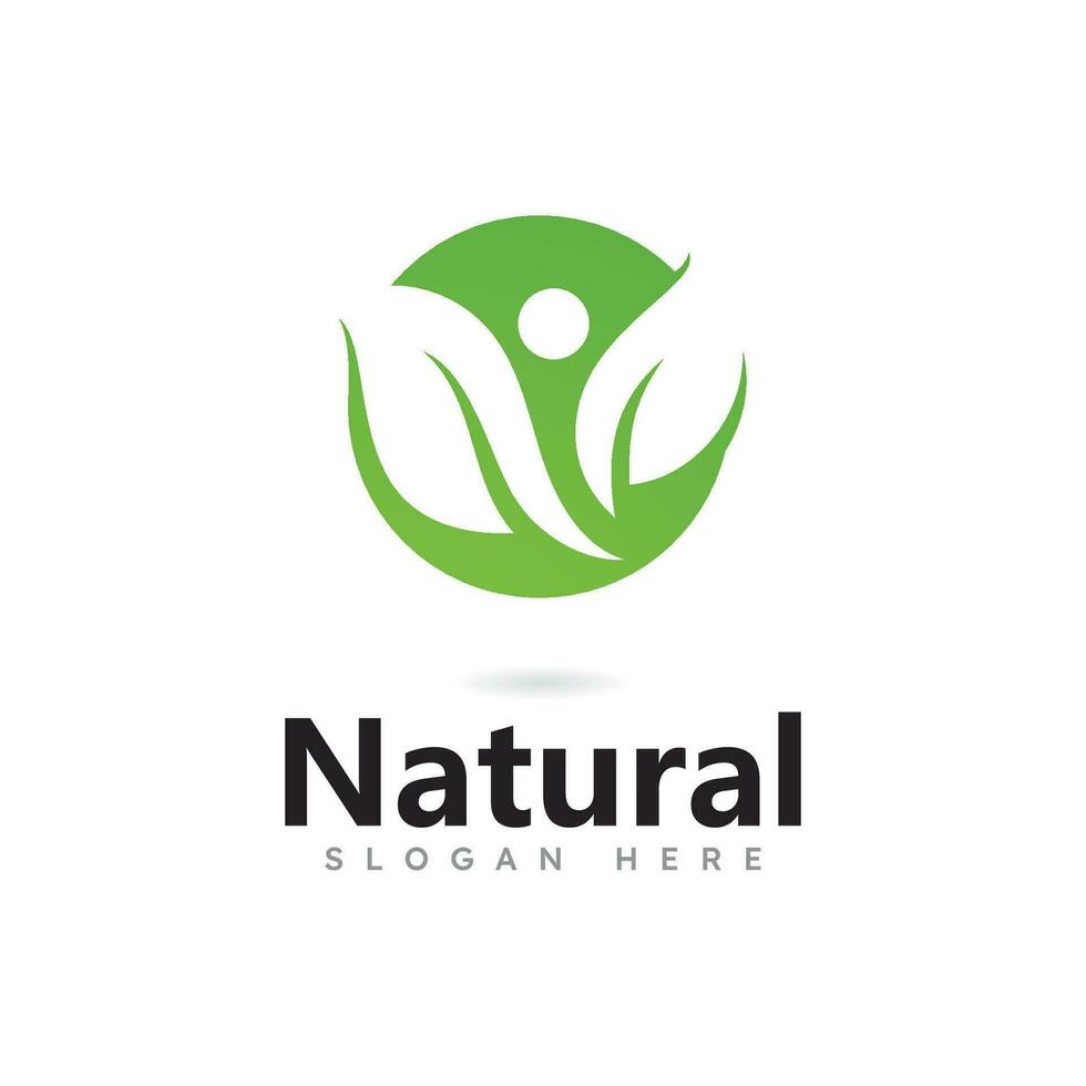 Tree leaf vector logo design
