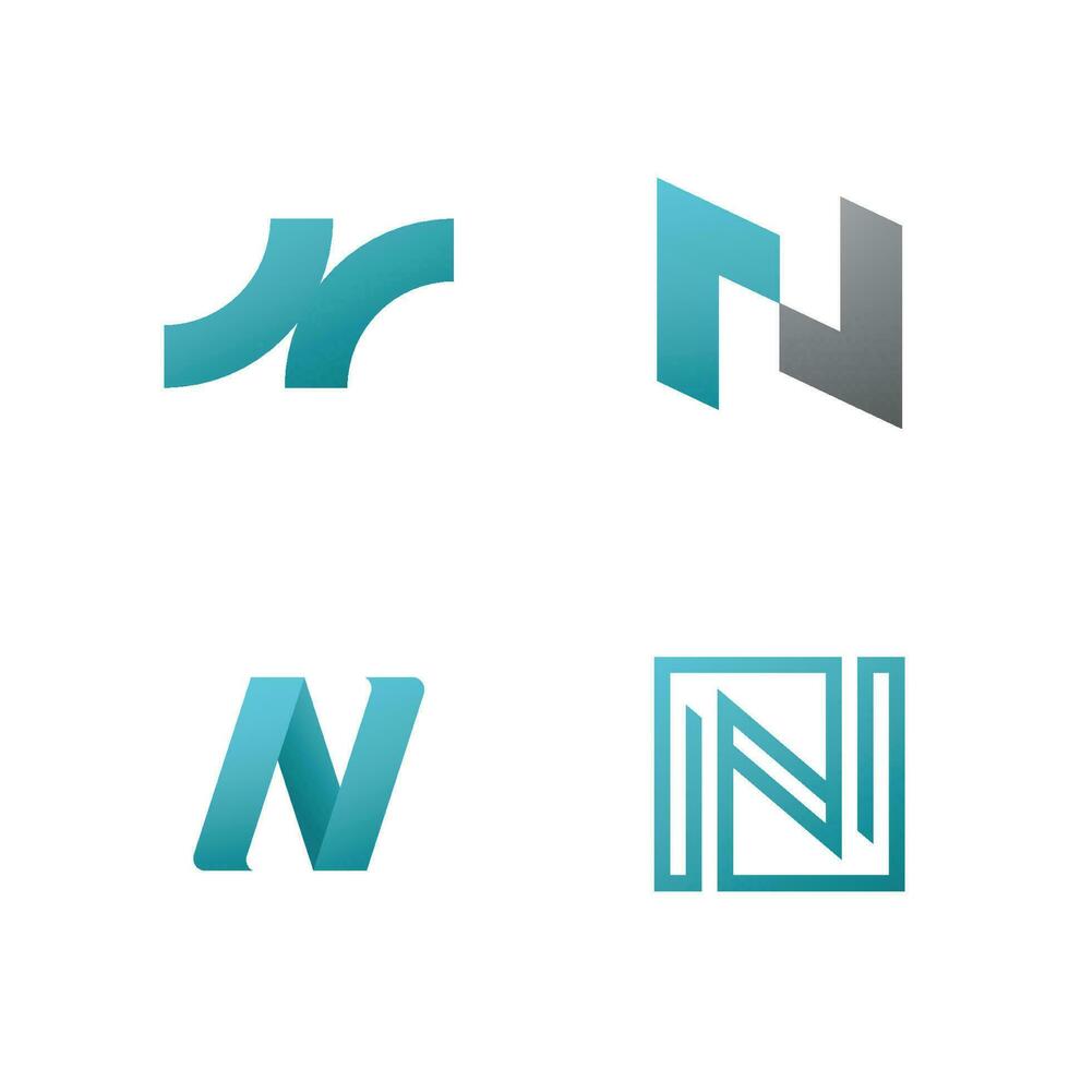 Letter N logo vector template element