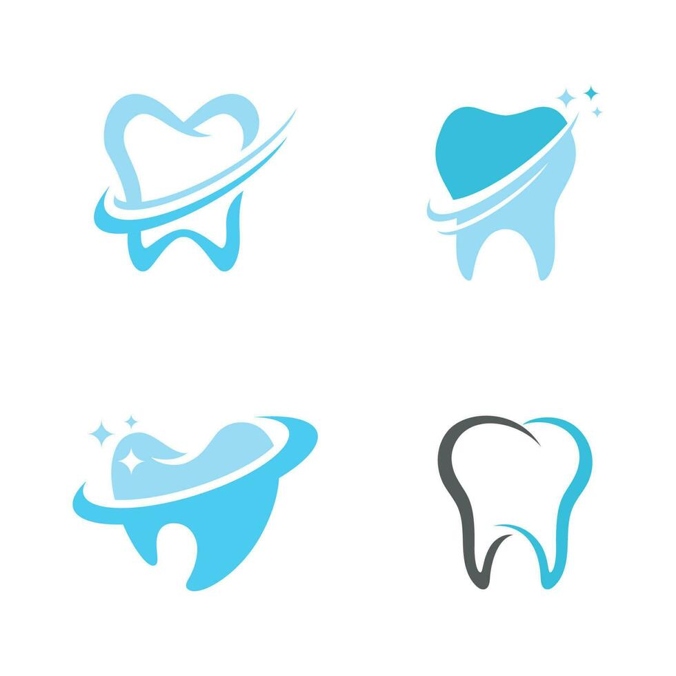 Dental logo design vector illustration