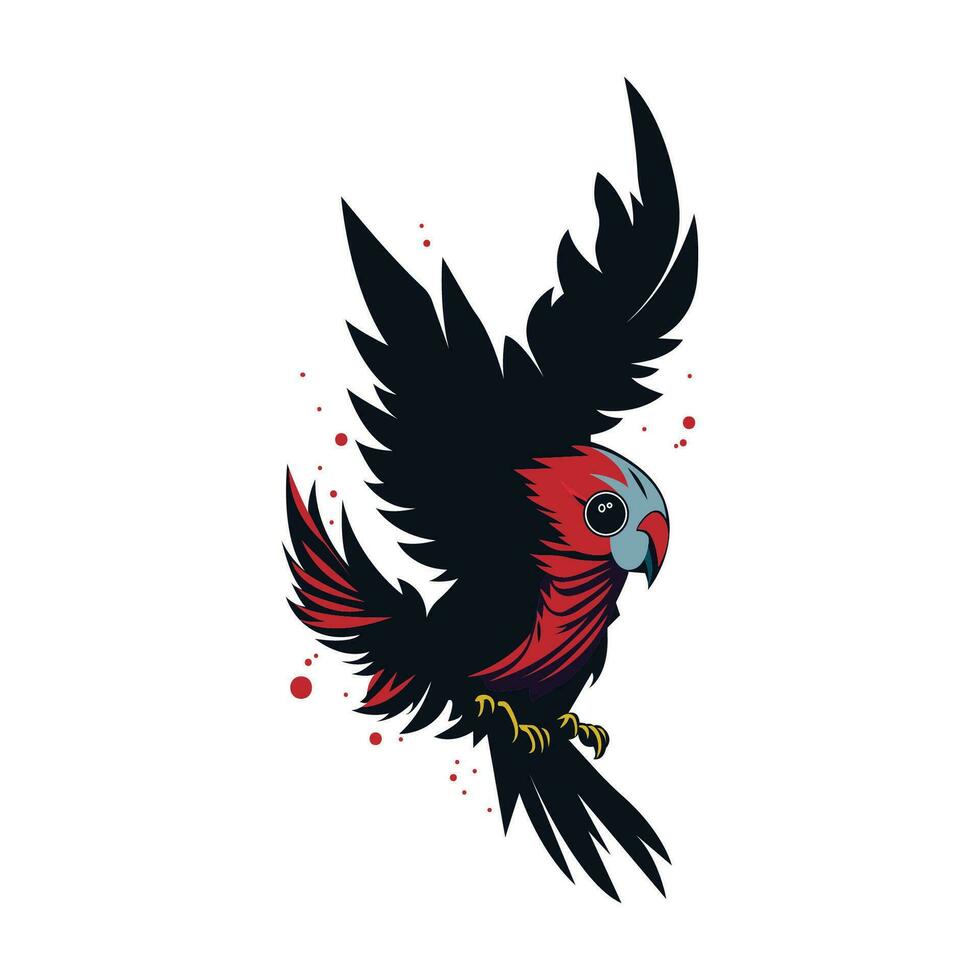 Cute Flying Bird vector