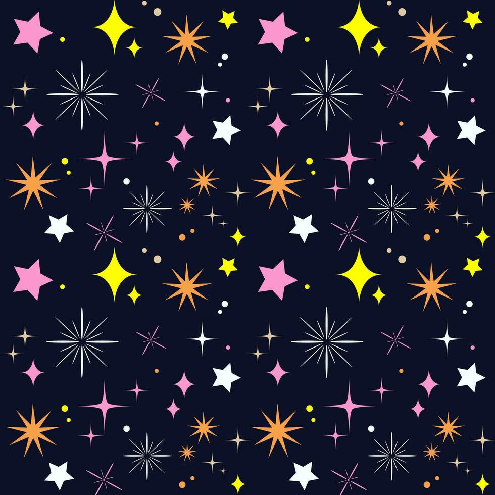 stars in the solar system vector