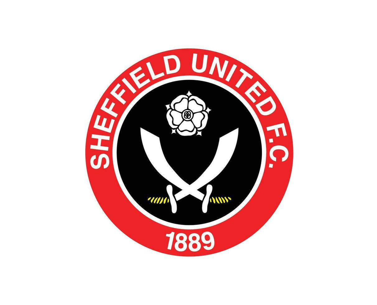 Sheffield unido club logo símbolo primer ministro liga fútbol americano resumen diseño vector ilustración