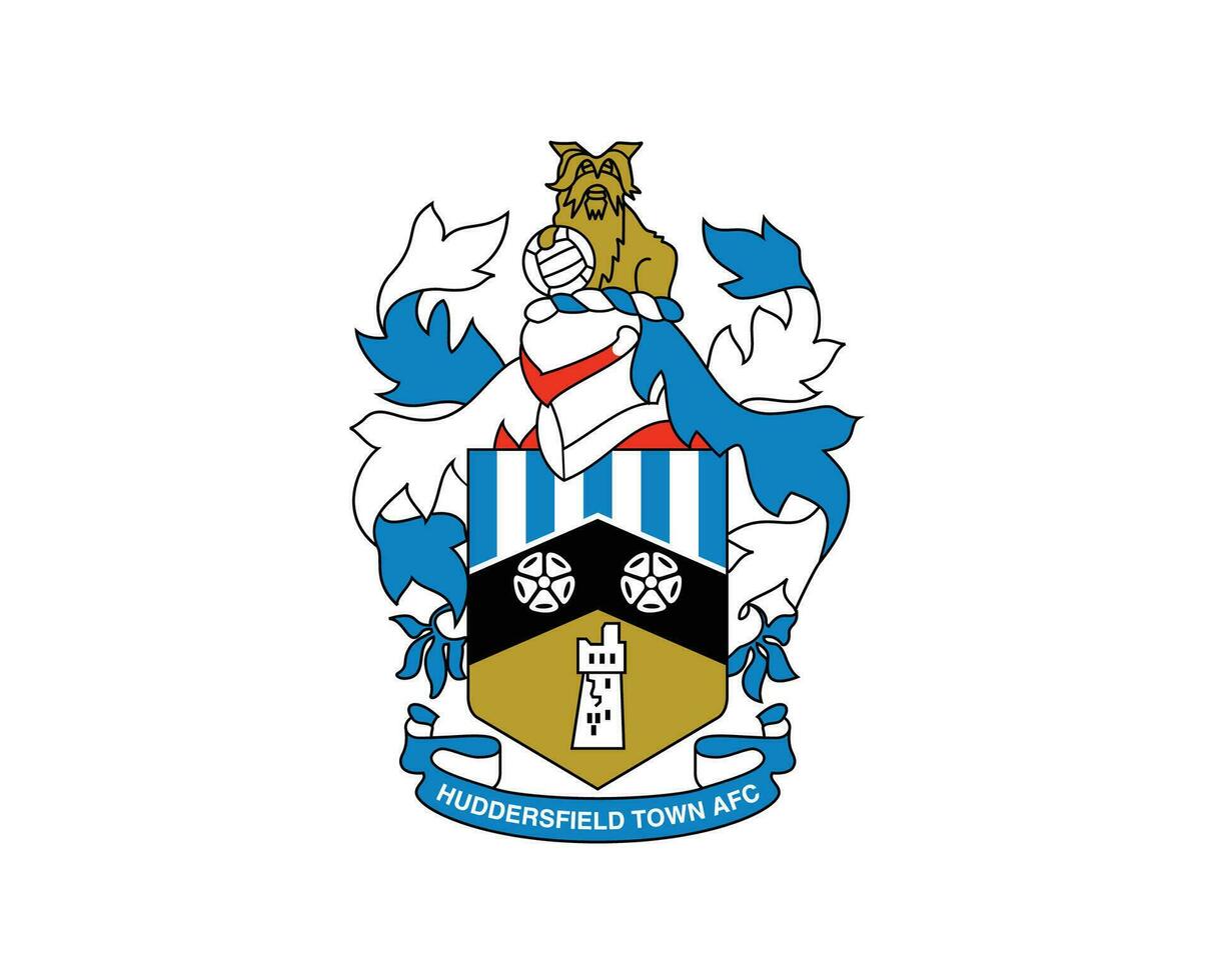 Huddersfield Town Club Logo Symbol Premier League Football Abstract Design Vector Illustration