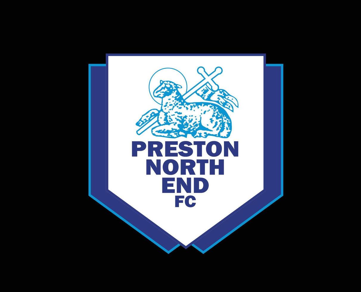 Preston North End Club Logo Symbol Premier League Football Abstract Design Vector Illustration
