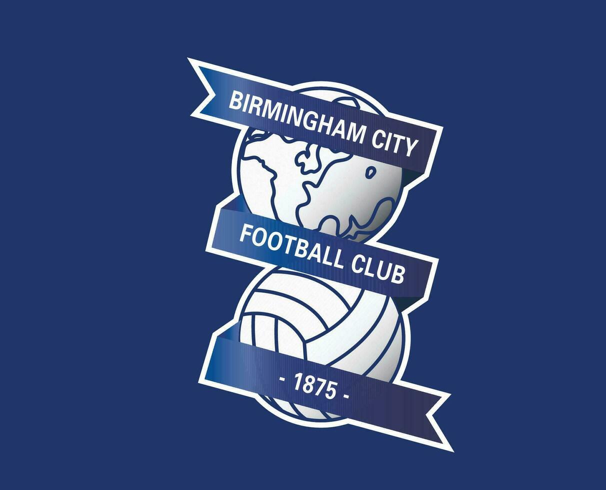 Birmingham ciudad fc club símbolo logo primer ministro liga fútbol americano resumen diseño vector ilustración con azul antecedentes