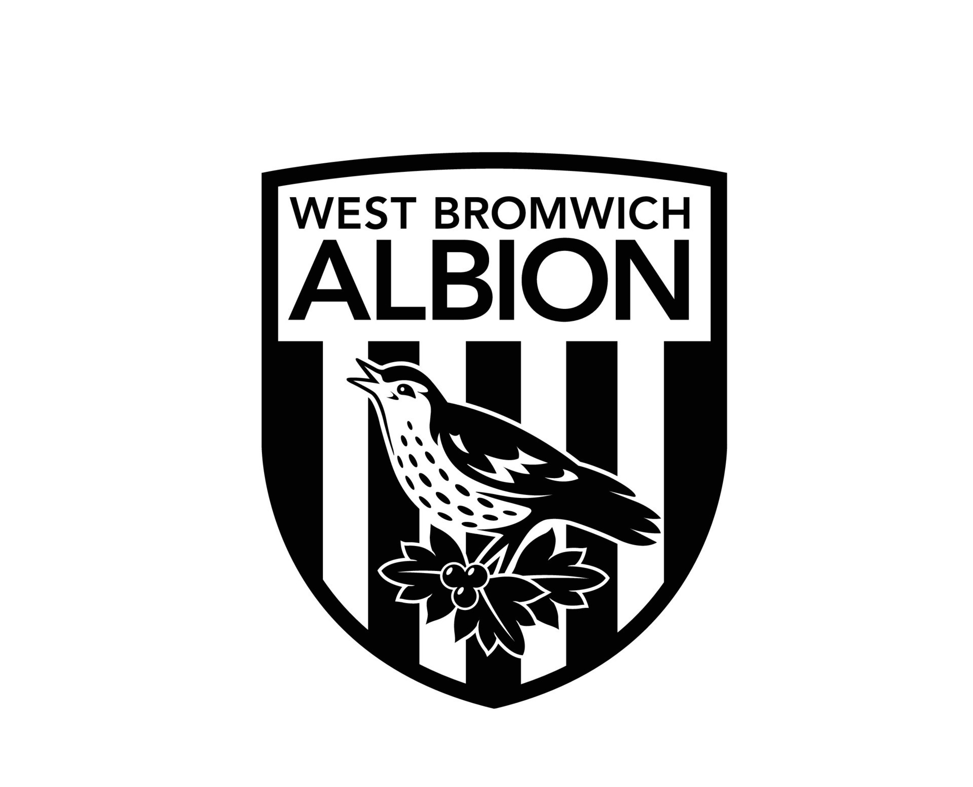 West Bromwich Albion Club Logo Symbol Black Premier League Football  Abstract Design Vector Illustration 27011204 Vector Art at Vecteezy