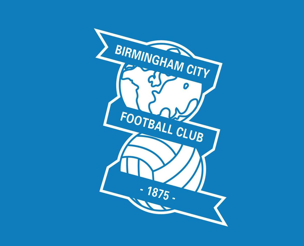 Birmingham ciudad fc club logo símbolo primer ministro liga fútbol americano resumen diseño vector ilustración con azul antecedentes