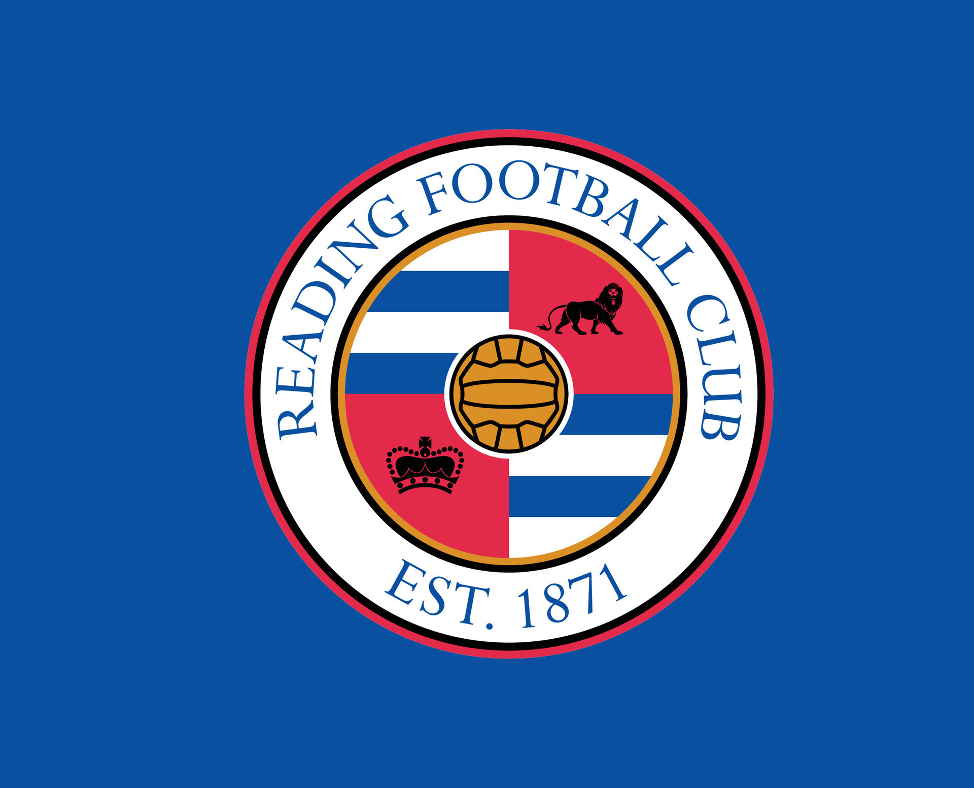 Reading FC Club Logo Symbol Premier League Football Abstract Design