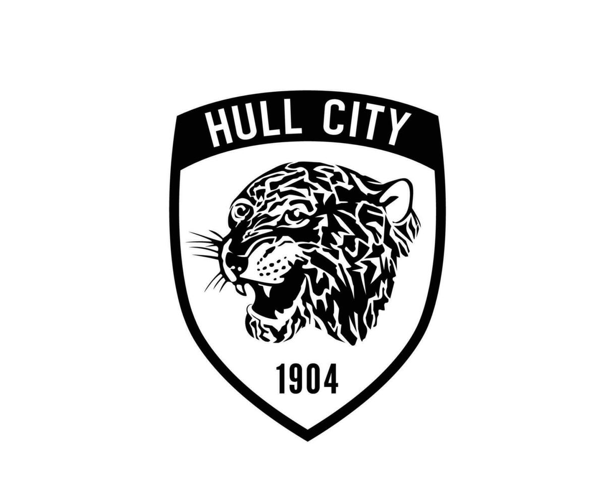 Hull City Club Symbol Logo Black Premier League Football Abstract Design Vector Illustration