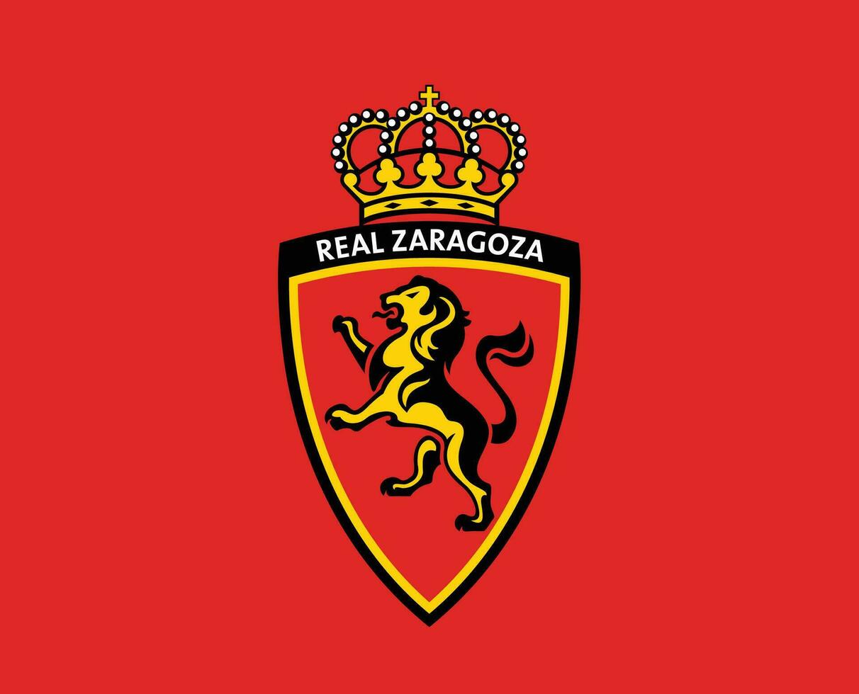 real zaragoza club logo símbolo negro la liga España fútbol americano  resumen diseño vector ilustración 27011583 Vector en Vecteezy