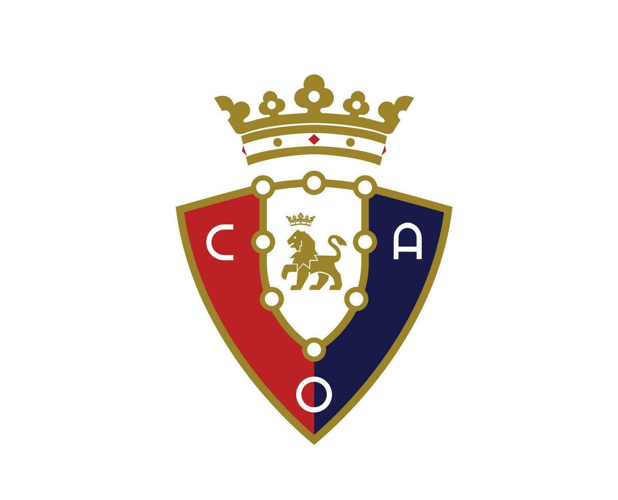 Osasuna Club Symbol Logo La Liga Spain Football Abstract Design Vector Illustration