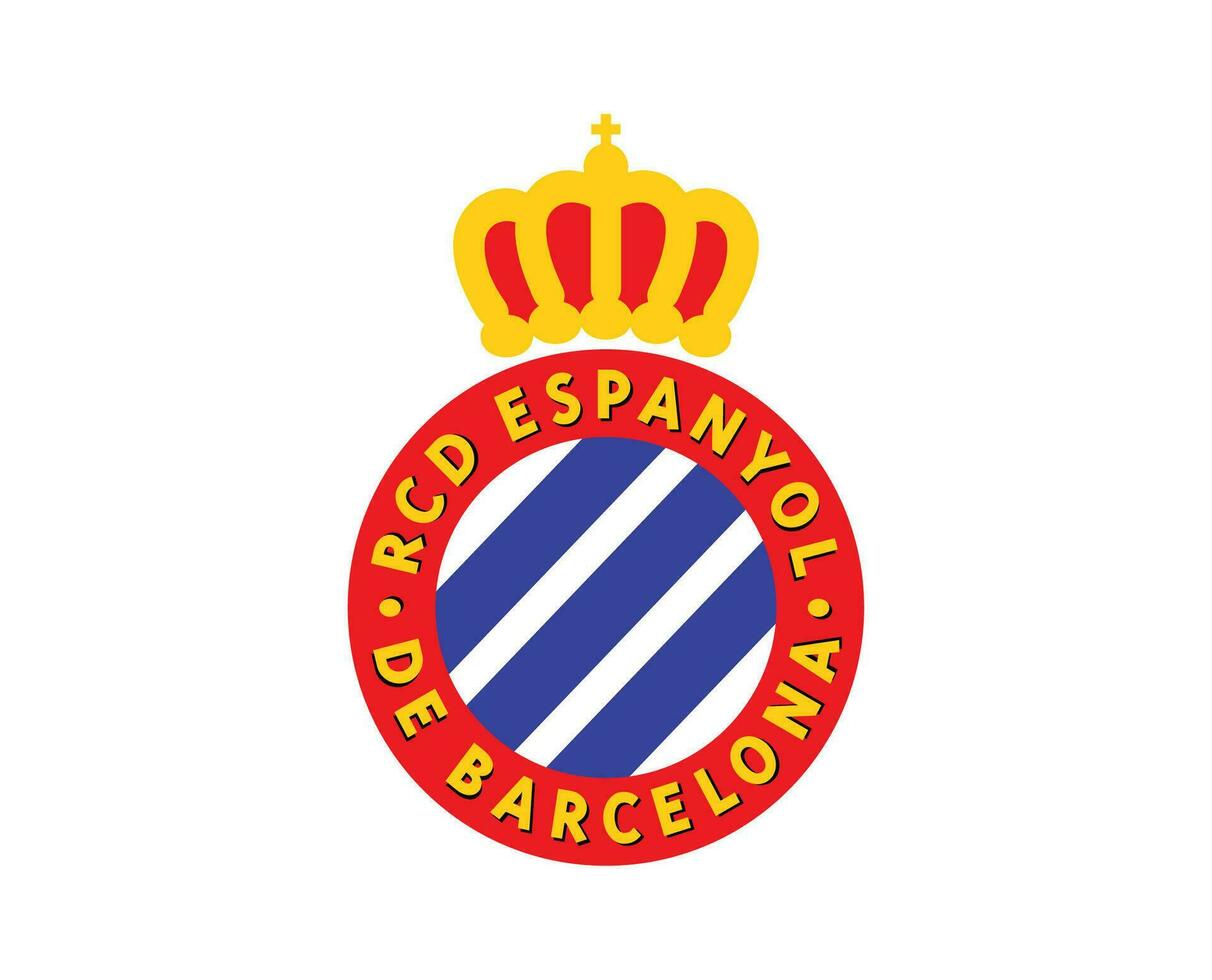 español club símbolo logo la liga España fútbol americano resumen diseño vector ilustración