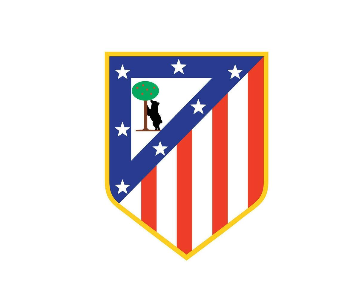 Atletico de Madrid Club Symbol Logo La Liga Spain Football Abstract Design Vector Illustration