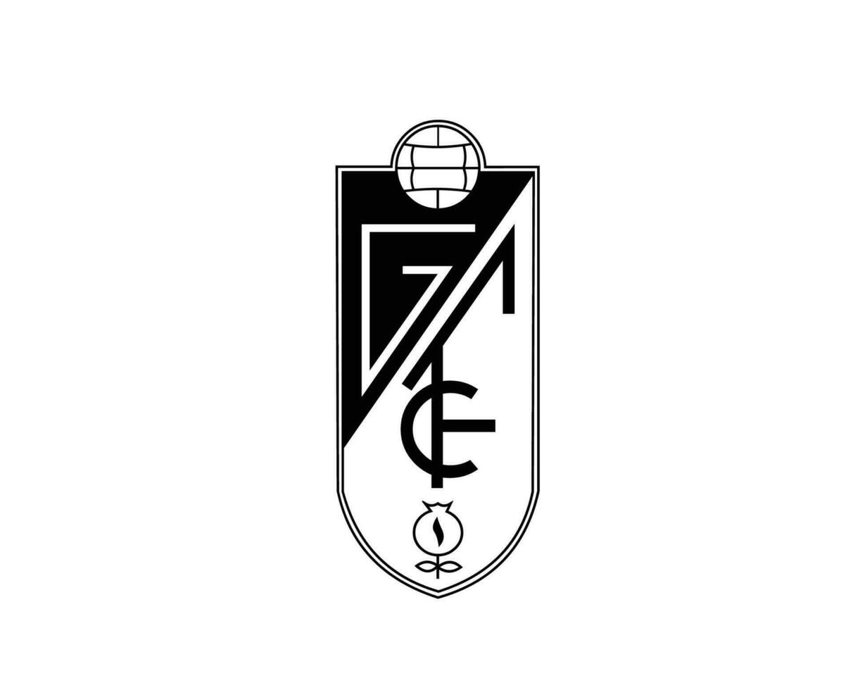 granada club logo negro símbolo la liga España fútbol americano resumen diseño vector ilustración