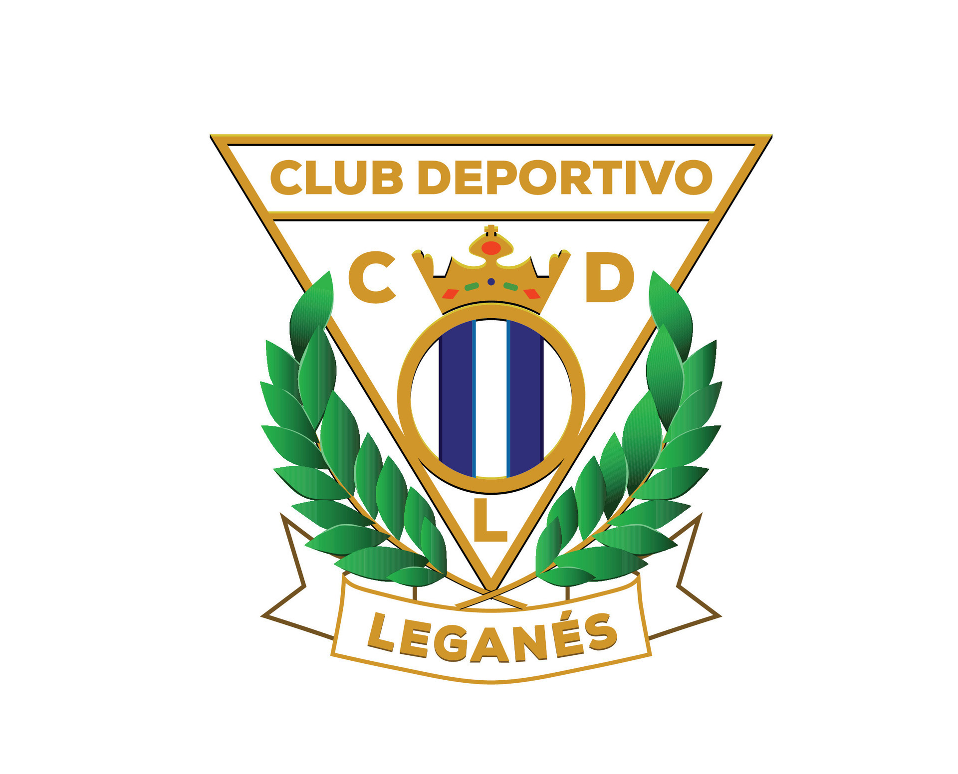 Leganes Club Logo Symbol La Liga Spain Football Abstract Design Vector 