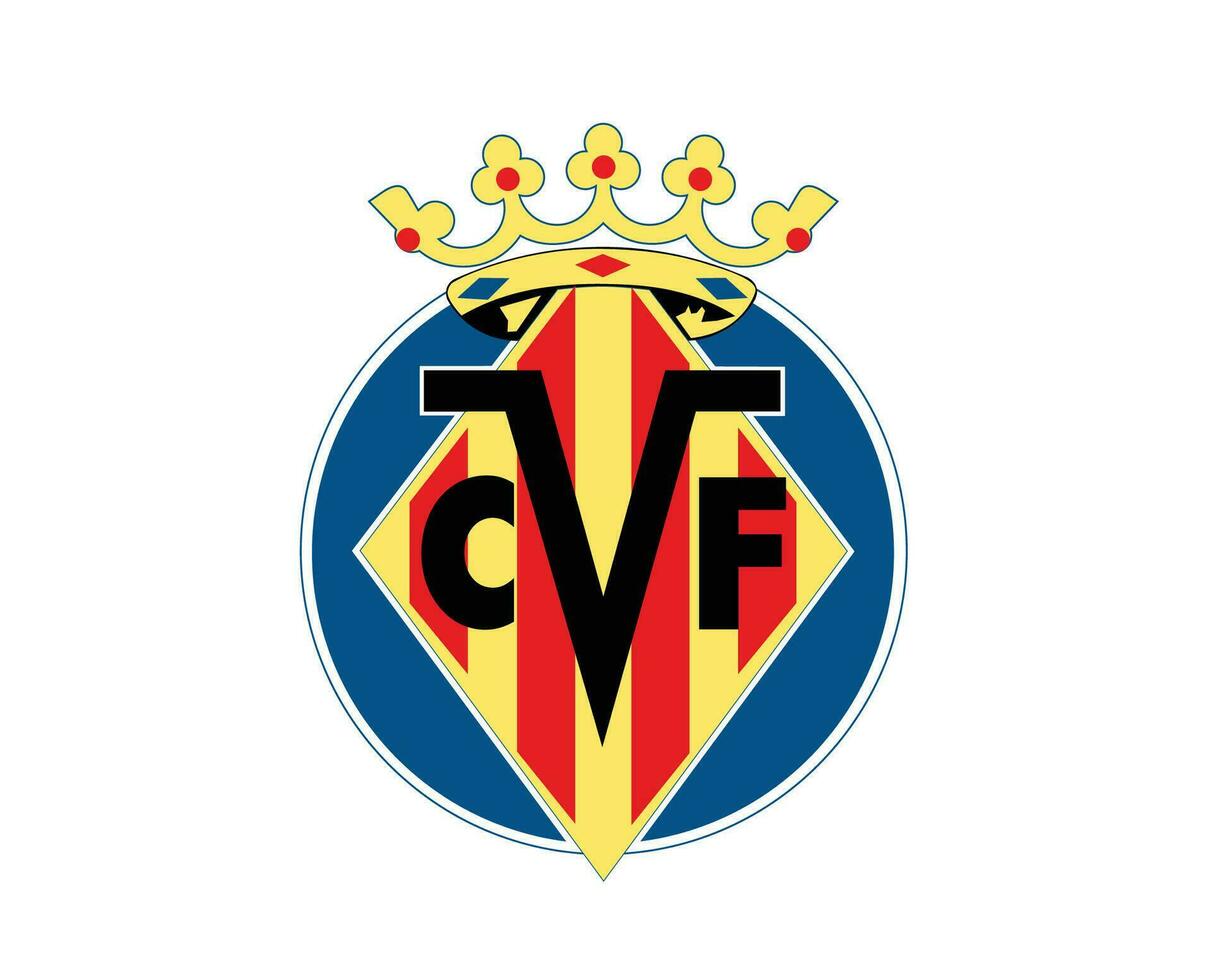 villareal cf club símbolo logo la liga España fútbol americano resumen diseño vector ilustración