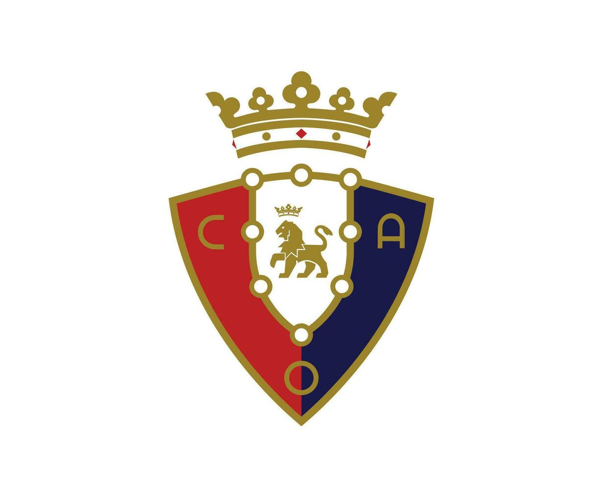 Osasuna Club Logo Symbol La Liga Spain Football Abstract Design Vector Illustration