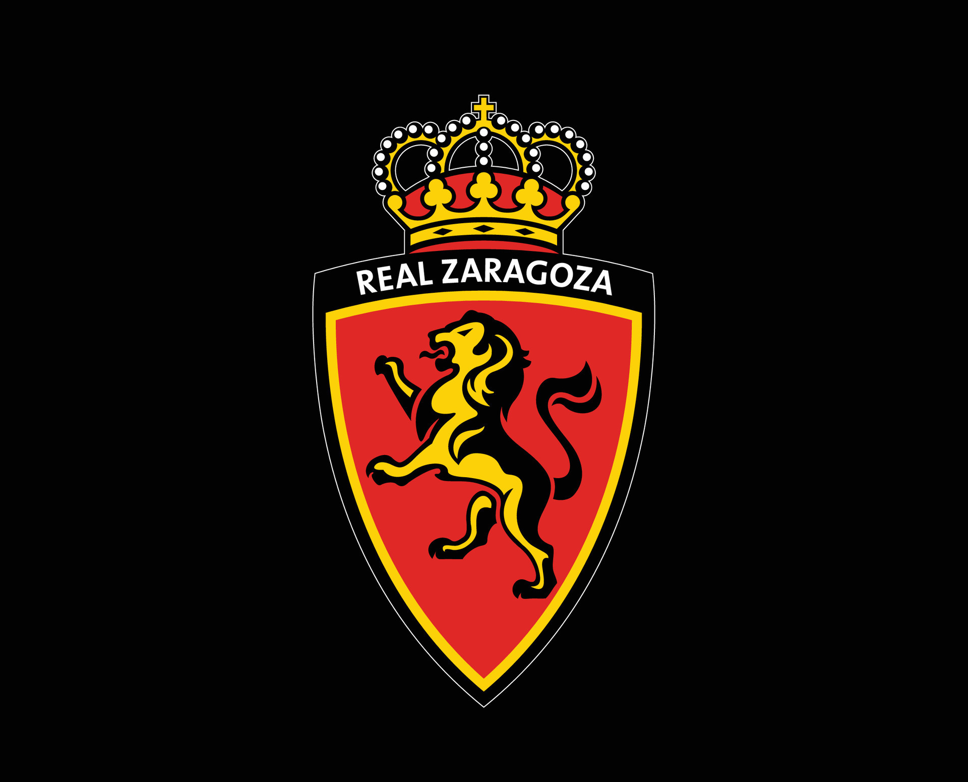 real zaragoza club logo símbolo negro la liga España fútbol americano  resumen diseño vector ilustración 27011583 Vector en Vecteezy