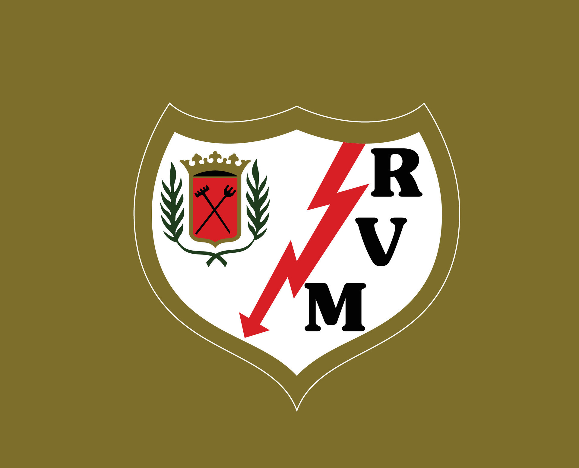 Rayo Vallecano Club Symbol Logo La Liga Spain Football Abstract Design