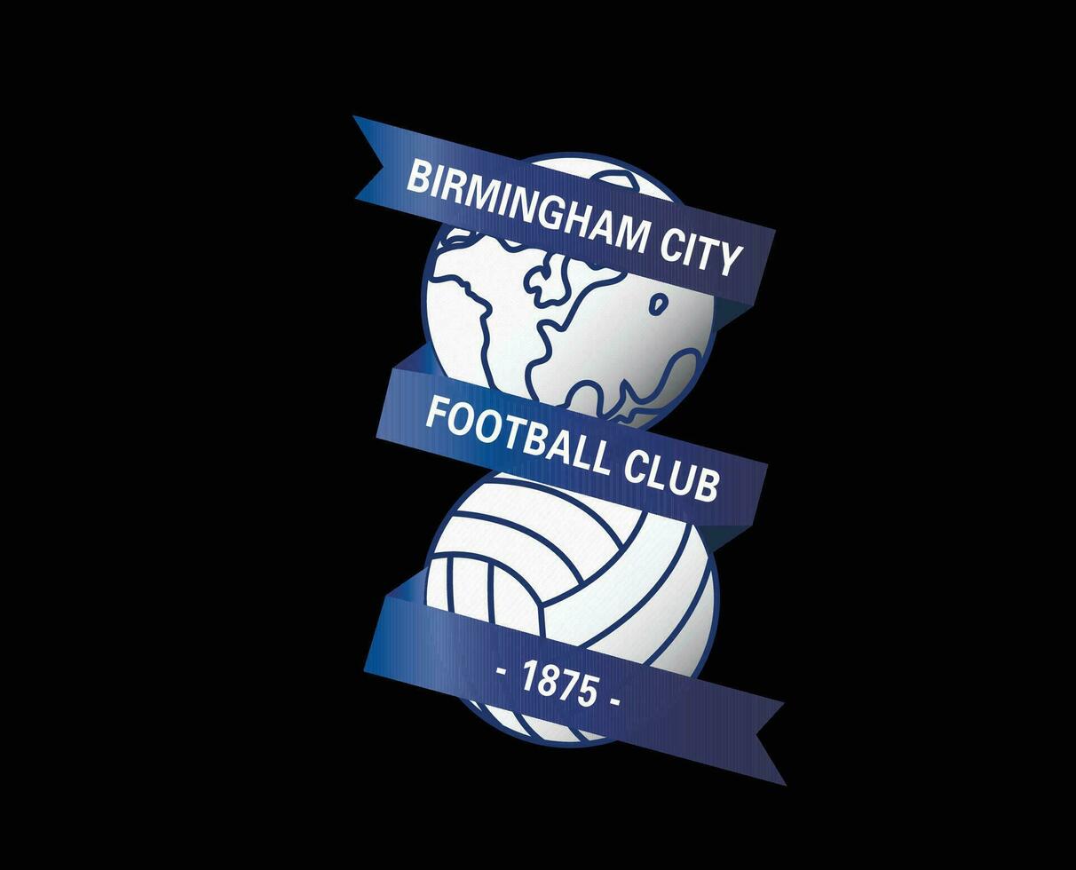 Birmingham City FC Club Symbol Logo Premier League Football Abstract Design Vector Illustration With Black Background