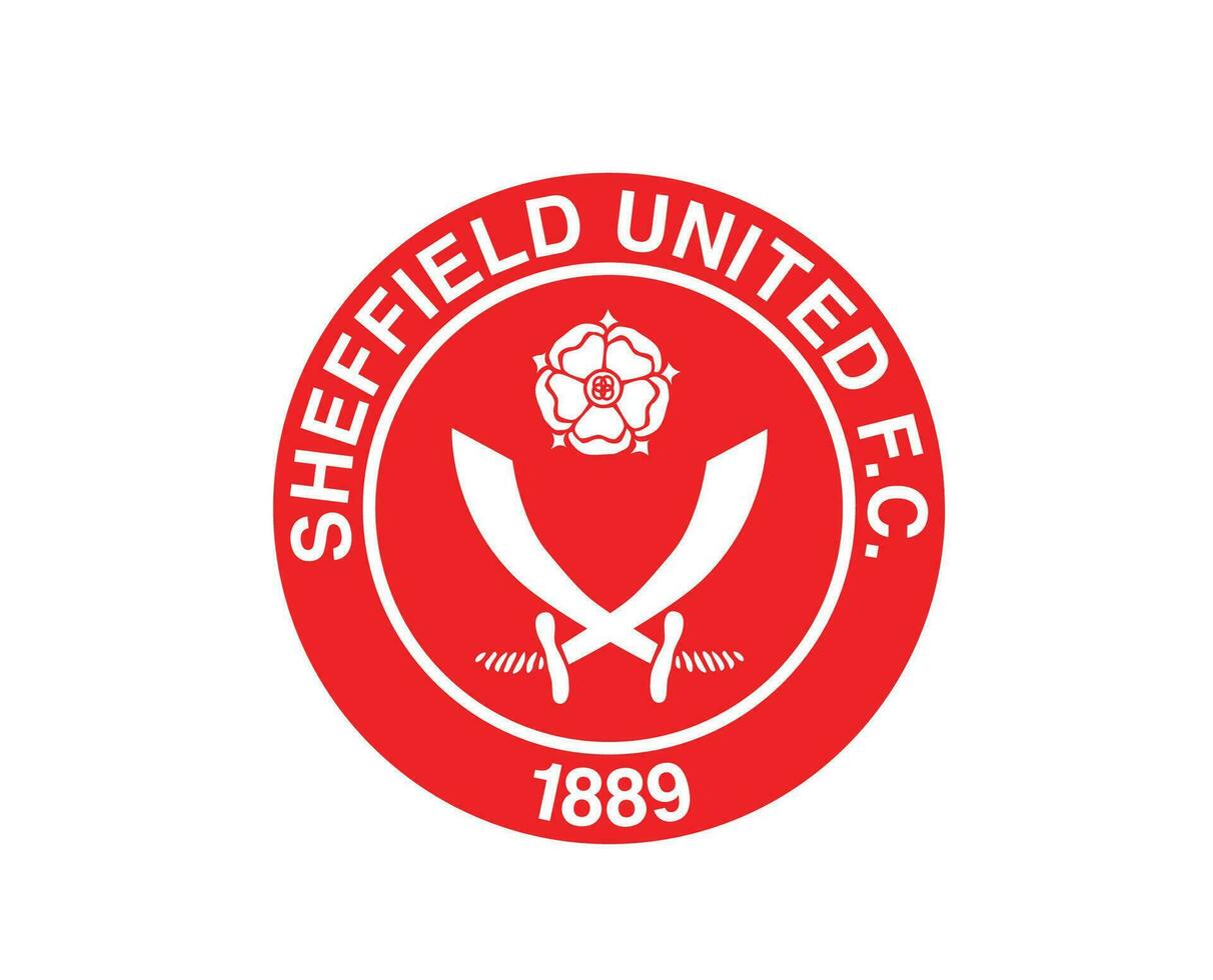 Sheffield United Club Logo Symbol Red Premier League Football Abstract Design Vector Illustration