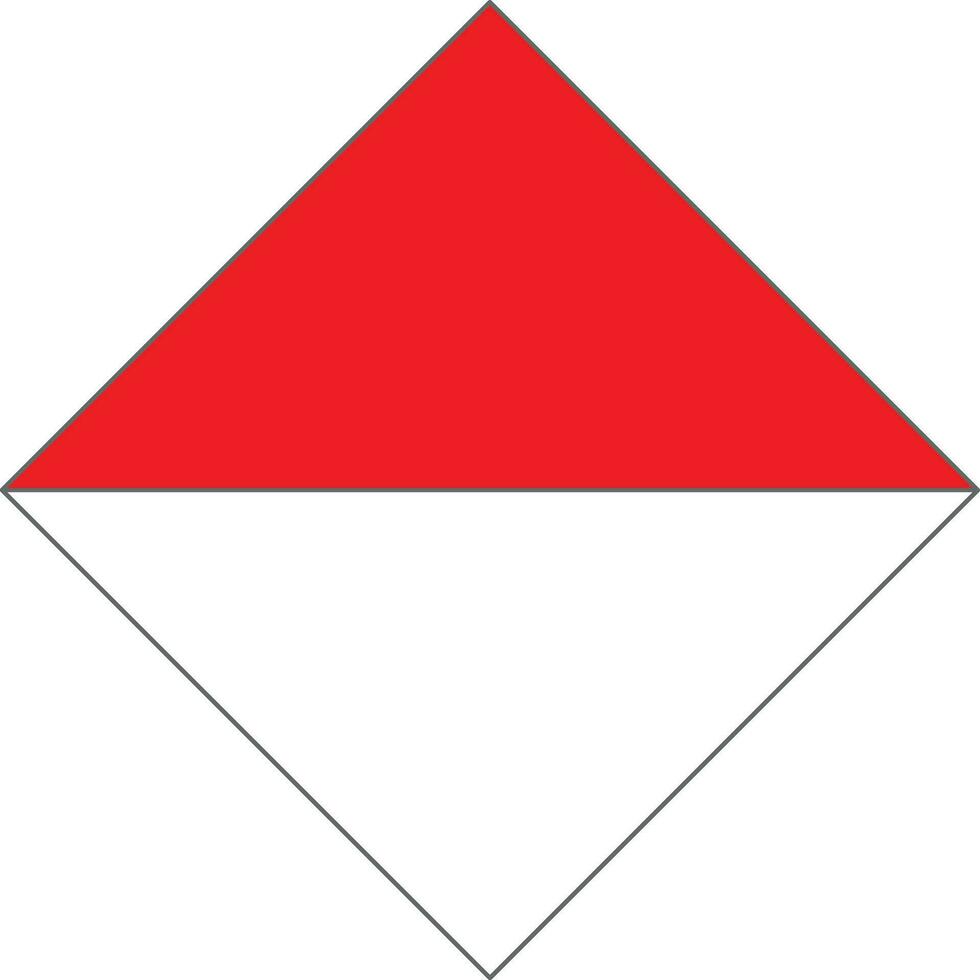 Indonesia bandera rectangular plano estilo icono diseño vector